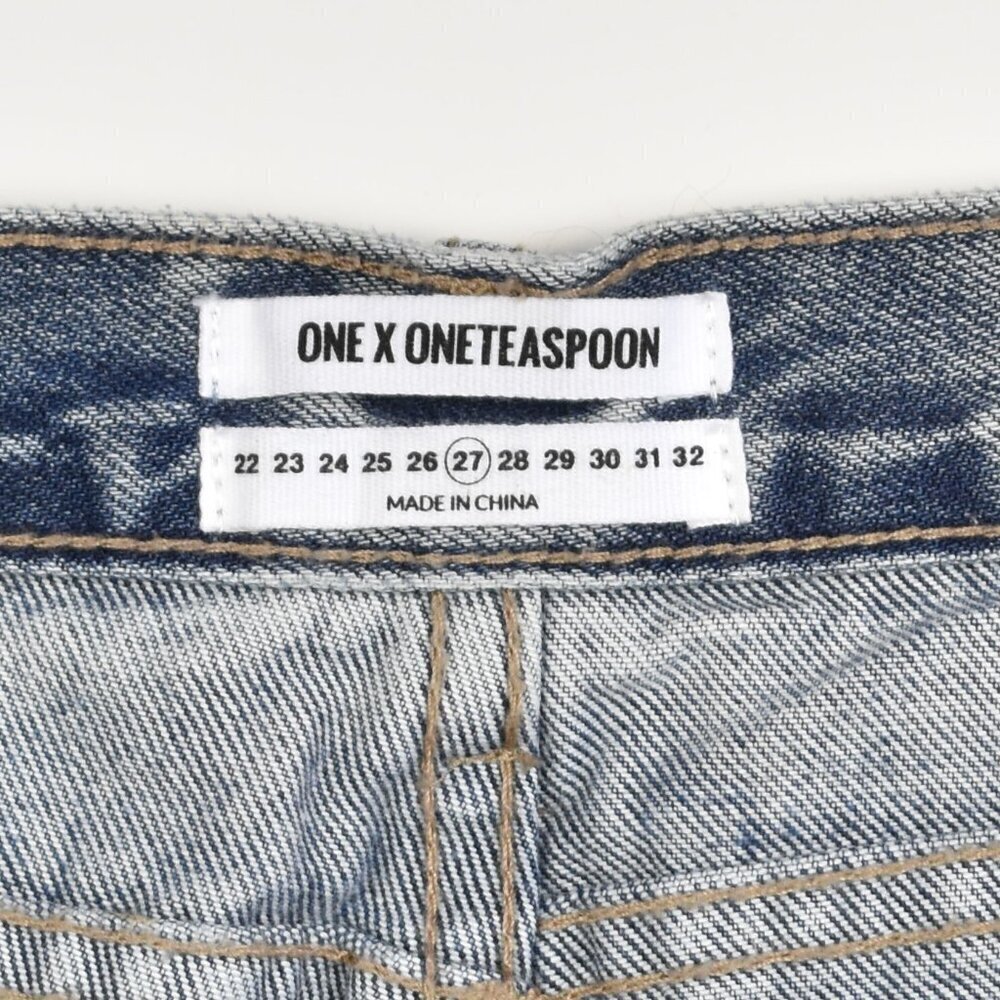One Teaspoon Awesome Baggies Distressed Low Rise Jeans - 27 - Picture 9 of 9